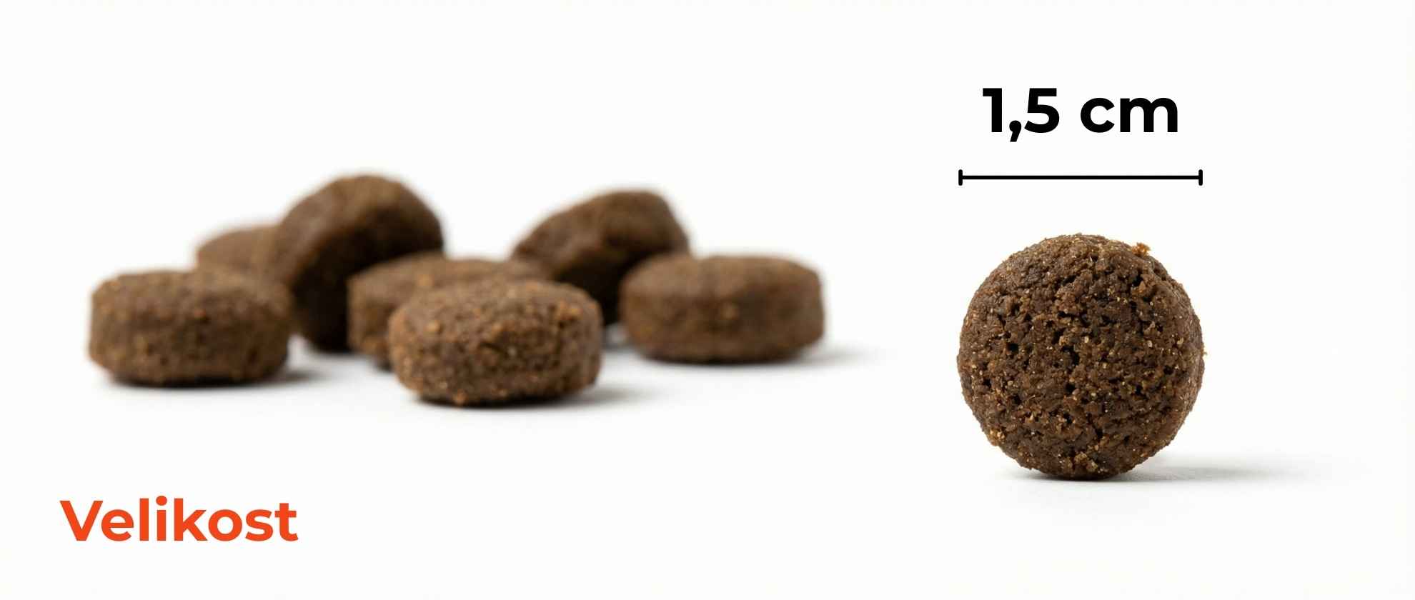 Velikost granulí ALDOG Maintenance Medium
