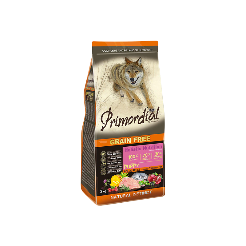 PRIMORDIAL Dog Puppy Chicken & Seafish 2kg