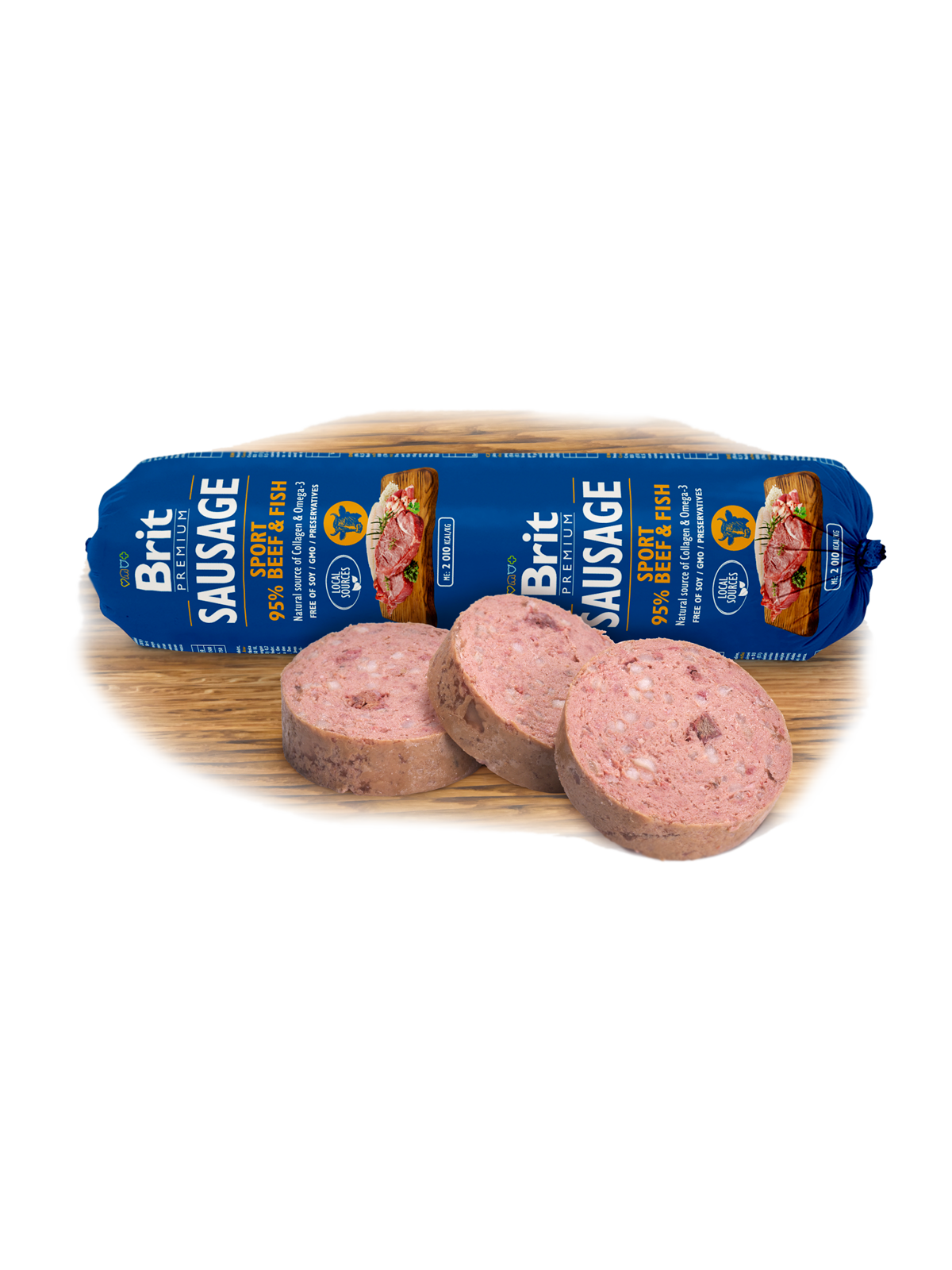 Brit Premium Sausage Sport – Beef & Fish 800g