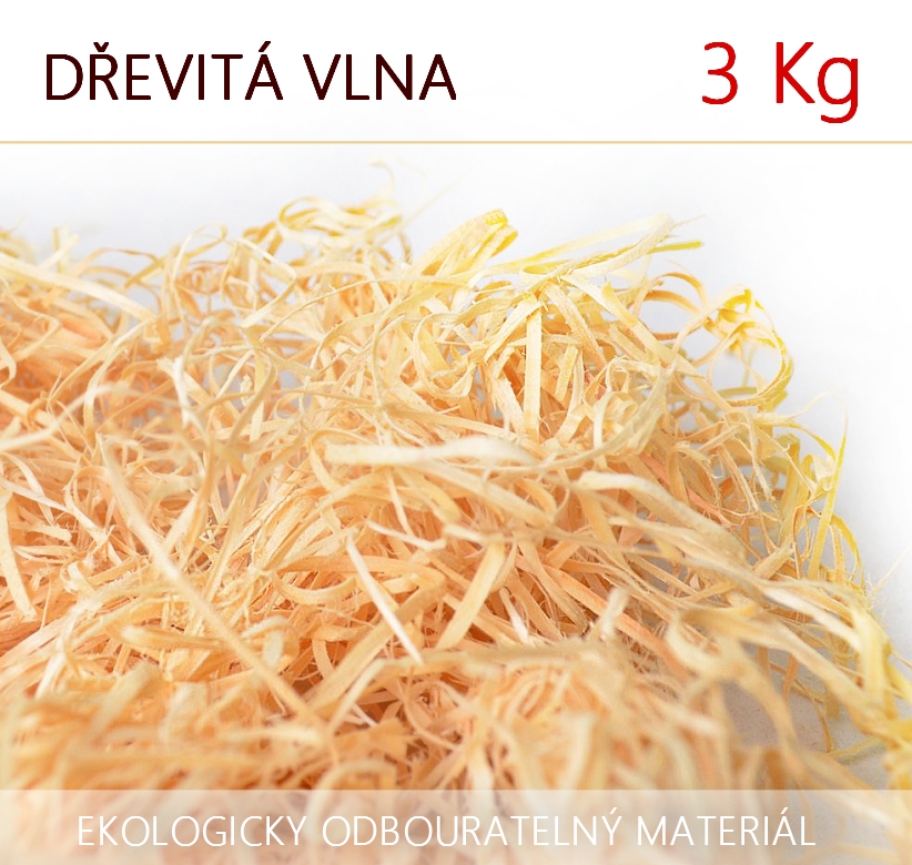 Dřevitá vlna - 3 kg