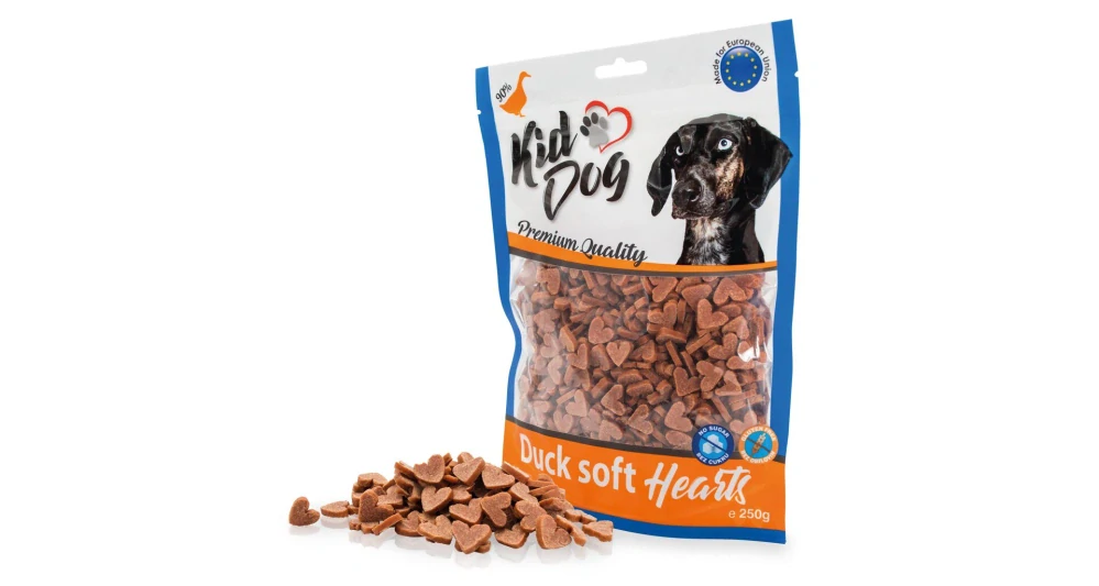 KIDDOG kachní srdíčka - tréninkový pamlsek 250 g