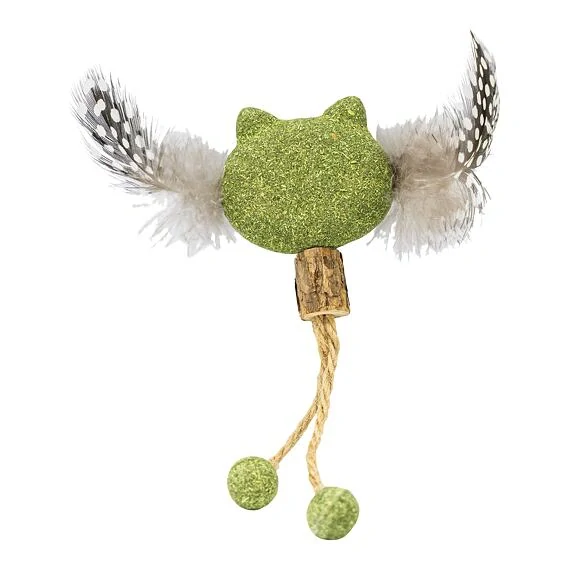Catnipová kočička s peříčky 5 / 15 cm