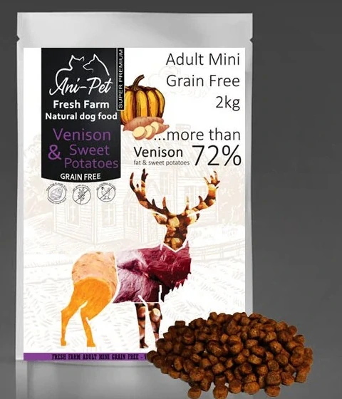 Fresh Farm GF Natural Dog Food Adult Mini - Venison & Sweet Potatoes 2kg