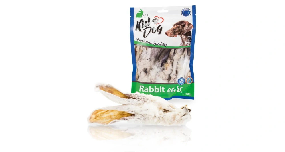 KIDDOG králičí uši se srstí 180 g