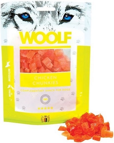 WOOLF pochoutka chicken chunkies 100g