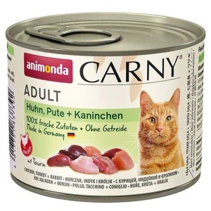 Konzerva Animonda CARNY Adult cat-kuře,krůta+králík 200g