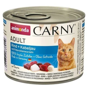 Konzerva Animonda CARNY Adult cat-hovězí,treska,petržel 200g