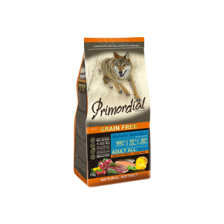 Duopack PRIMORDIAL Dog Adult Trout & Duck 2x12kg