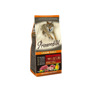 Duopack PRIMORDIAL Dog Adult Buffalo & Mackerel 2x12kg