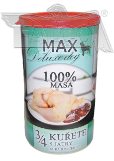 MAX deluxe 3/4 KUŘE s játry 1200g