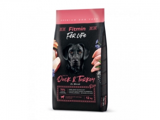 Fitmin dog For Life Duck & Rice kompletní krmivo pro psy 12 kg