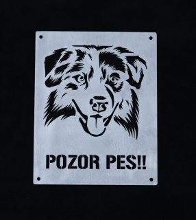 Cedulka nerez Australský ovčák