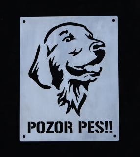 Cedulka nerez Zlatý retrívr