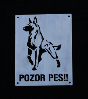 Cedulka nerez Malinois