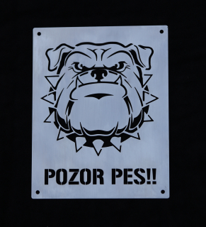 Cedulka nerez Buldok