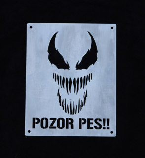 Cedulka nerez Venom