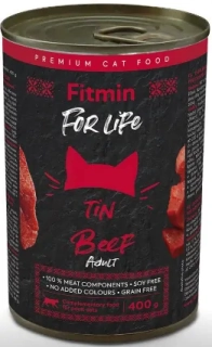 Fitmin For Life Konzerva pro dospělé kočky hovězí 400 g