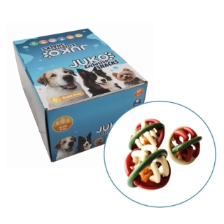 Chrastítko míč plněný masem 8cm