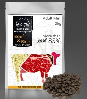 Fresh Farm Adult Mini Single Protein - Beef & Rice 2kg