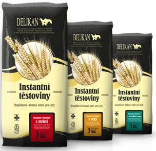 Těstoviny instantní + mrkev pro psy 3kg 